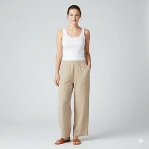 GAP Beige Wide Leg Pants